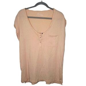 Aerie Dusty Pink Oversized Pocket Shirt Size Small